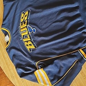 retro St. Louis Blues sweatshirt knitted collar